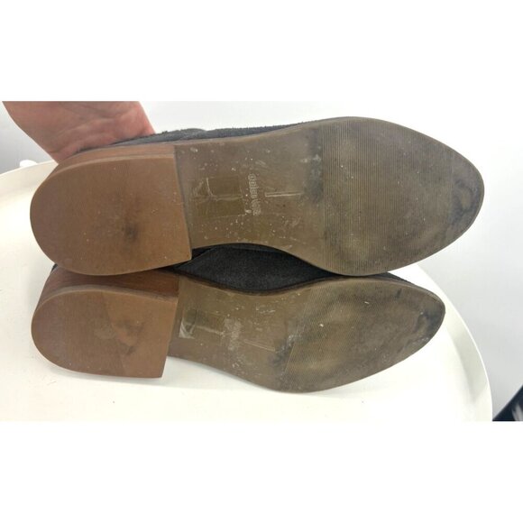 Dolce Vita Terra Charcoal Gray Suede Booties 9 - Picture 5 of 5